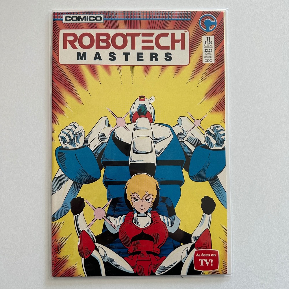 Comico Robotech Masters 11 Comic Book 1986 Vintage Anime Sci-Fi Mecha